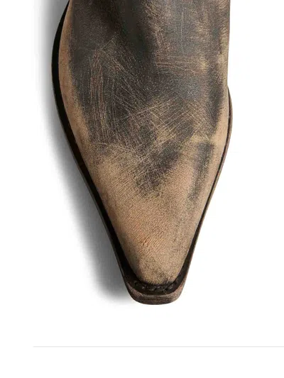 Khaite Clive 25 Leather Boots In Multi