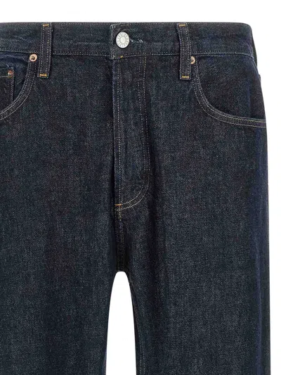 Agolde Magnus Buttoned Jeans In Blue