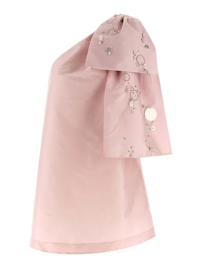 Bernadette Winnie Bow-detail Mini Dress In Pink