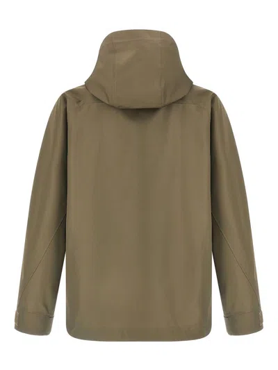 Undercover Water-repellent Nylon Jacket With Futuristic Artwork In Multi