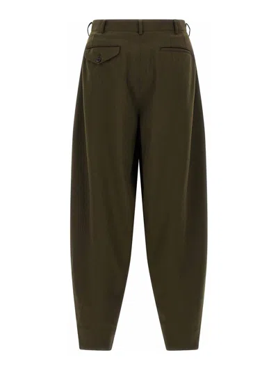 Comme Des Garcons Hommes Plus Herringbone Wool Pants In Multi