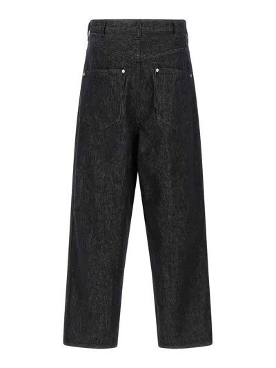 Comme Des Garcons Hommes Plus Wide Leg Jeans In Multi
