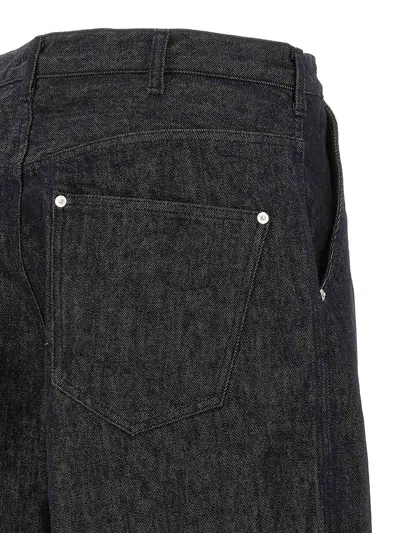 Comme Des Garcons Hommes Plus Wide Leg Jeans In Multi