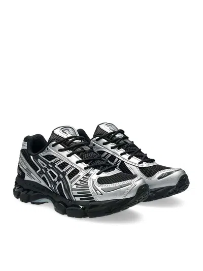 Asics Mens Gel Kayano 12 Woven Trainers Black Graphite Grey In Black