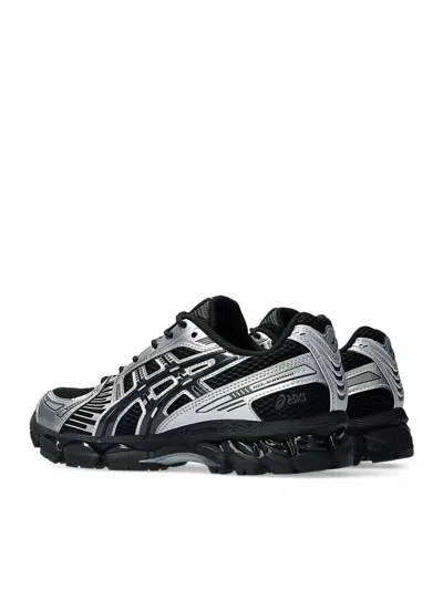 Asics Mens Gel Kayano 12 Woven Trainers Black Graphite Grey In Black