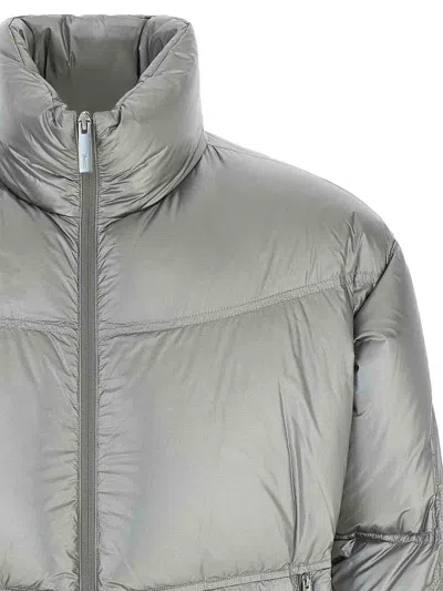 Laminar Metallic Shield Down Jacket With Titanium Coating Clothing In Silver