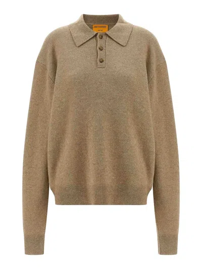Guest In Residence Allday Cuffed Elbow Sweater In Neutral