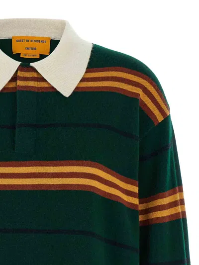 Guest In Residence 'rugby' Cashmere Sweater In Green