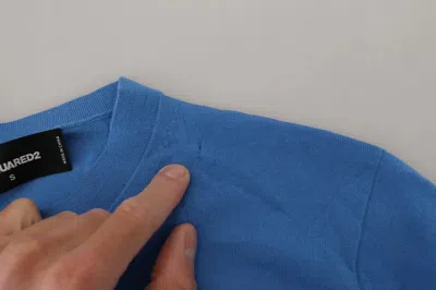 Pre-owned Dsquared2 Dsquared² Blue Wool Long Sleeves Crewneck Pullover Men's Sweater ()