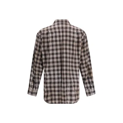 Dsquared2 Dsquared² Brown Cotton Pattern Men's Shirt In Multi