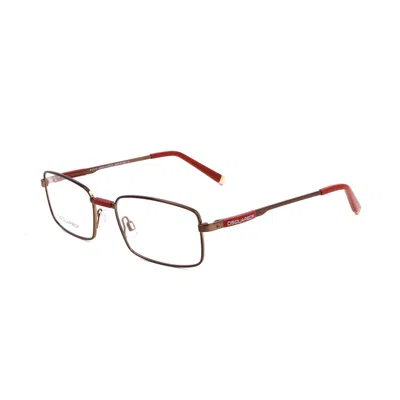 Dsquared2 Brown Metal Frames In Red