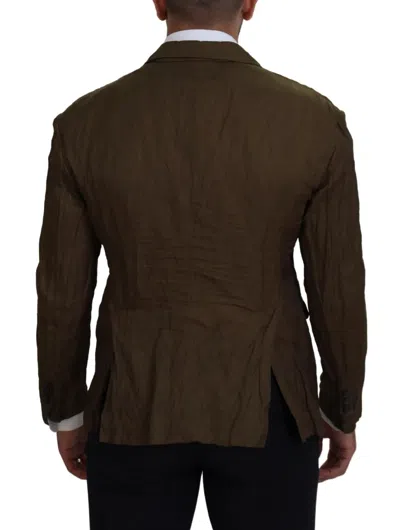 Pre-owned Dsquared2 Dsquared² Green Single Breasted Men Coat Blazer Men's Jacket ()