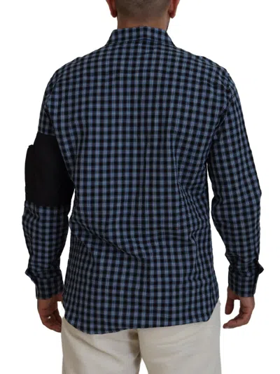 Pre-owned Dsquared2 Dsquared² Multicolor Black Arm Plaid Men Long Sleeves Men's Shirt ()