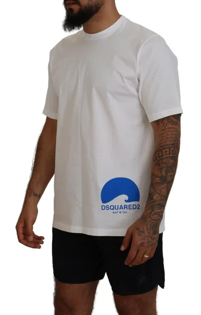 Pre-owned Dsquared2 Dsquared² White Cotton Short Sleeves Crewneck Men's T-shirt ()