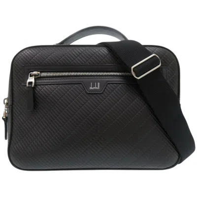 Pre-owned Dunhill Black Leather Shoulder Bag ()