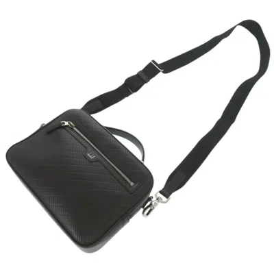 Pre-owned Dunhill Black Leather Shoulder Bag ()