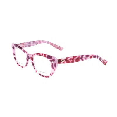 Emporio Armani Purple Acetate Frames In Purple