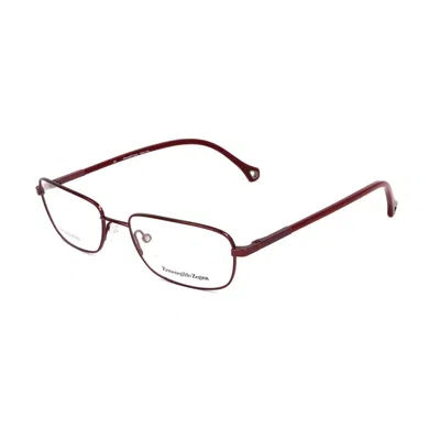 Ermenegildo Zegna Red Metal Frames In Metallic