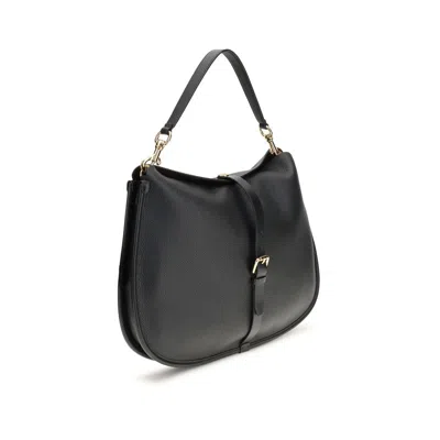 Etro Leather Textured Shoulder Bag In Black