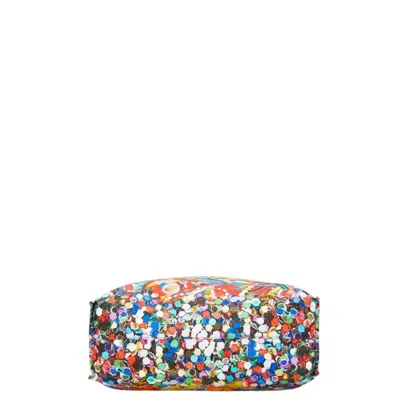 Pre-owned Etro Blue Multi-color Red Color Nylon Tote Bag ()