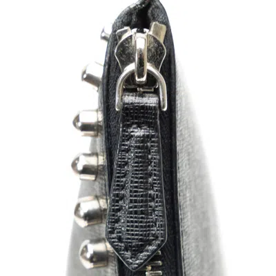 Pre-owned Fendi Black Leather Clutch Bag ()