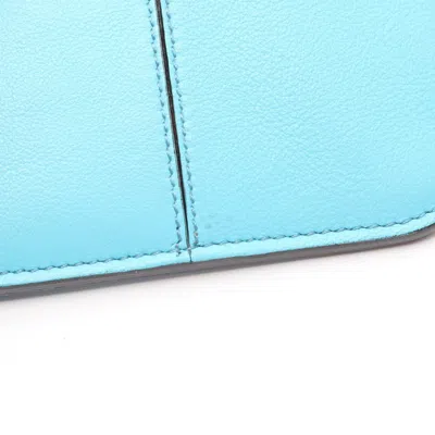 Pre-owned Fendi Blue Leather Shoulder Bag ()