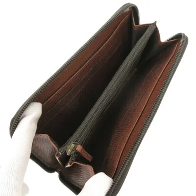 Pre-owned Fendi Brown Pvc Long Wallet (bi-fold) ()