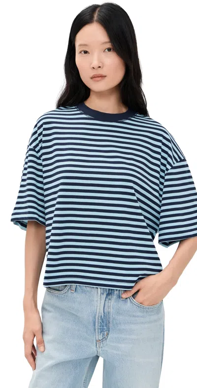 Lioness Bloom Short Sleeve Tee Navy Sea Stripe In Multi