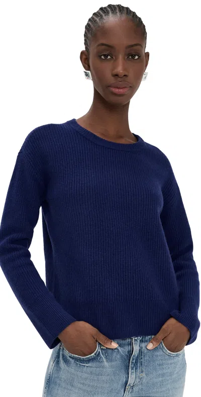 Le Bop Noelle Ribbed Sweater Dark Blue In Blue