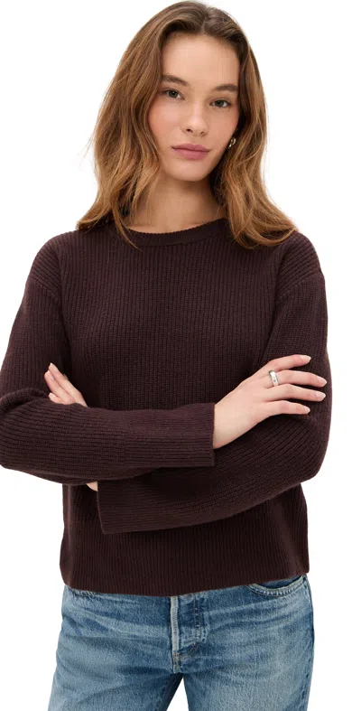 Le Bop Noelle Ribbed Sweater Latte In Brown