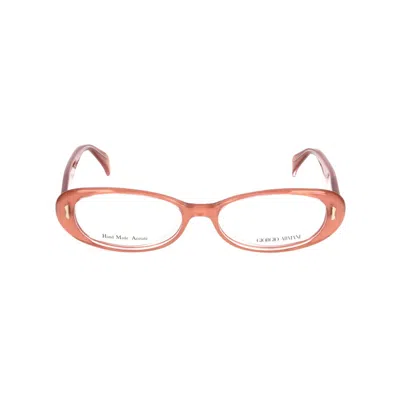 Giorgio Armani Multicolor Acetate Frames In Brown