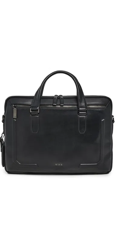 Tumi Sycamore Slim Briefcase Black Bombe
