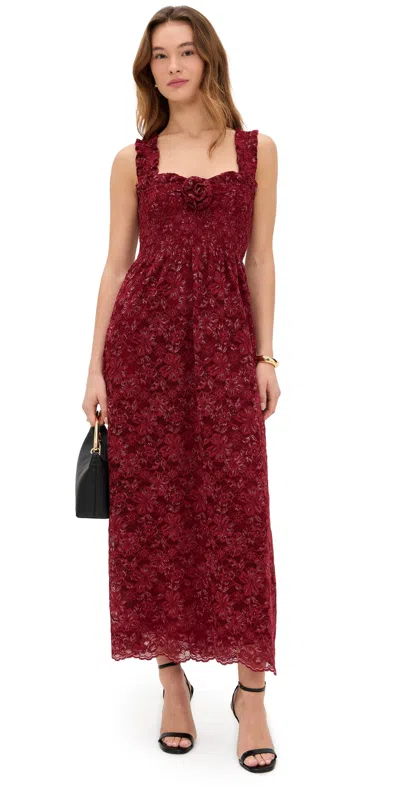Hill House Home The Rosetta Nap Dress Claret In Red
