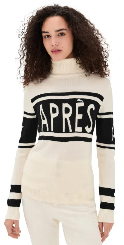 Perfect Moment Après Schild Merino Wool Sweater Snow White In White