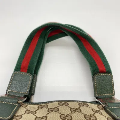 Pre-owned Gucci Beige Gg Canvas Tote Bag () In Sand