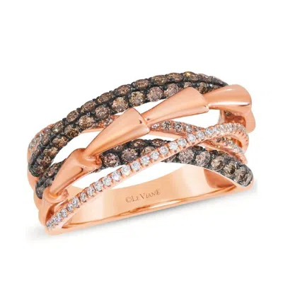 Le Vian Ladies Bamboo Gladiator Rings Set In 14k Strawberry Gold In Gold