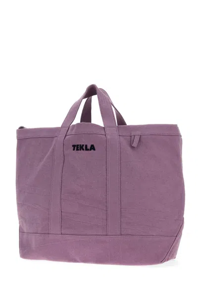 Tekla Canvas Tote Bag Top Handles In Red