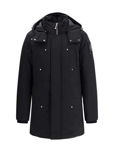 Moose Knuckles "original Shearling" Parka In Black