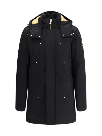 Moose Knuckles Stirling Parka From The Gold Series In Black