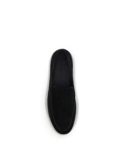 Fear Of God Suede Loafers With Rubber Sole And Round Toe In Black