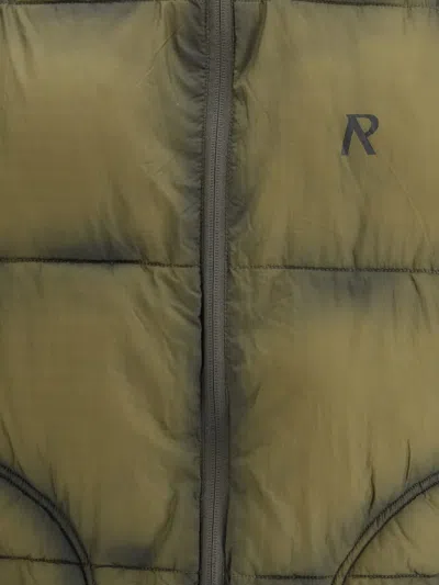 Represent Padded And Quilted Down Jacket In Green