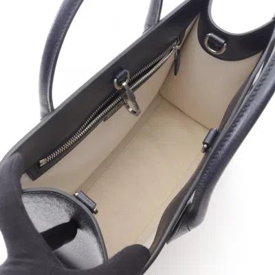 Pre-owned Gucci Beige Navy Pvc Leather Tote Bag () In Multi