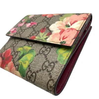 Pre-owned Gucci Beige Wallet (bi-fold) () In Sand