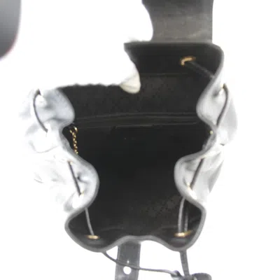 Pre-owned Gucci Black Bamboo Leather Backpack ()