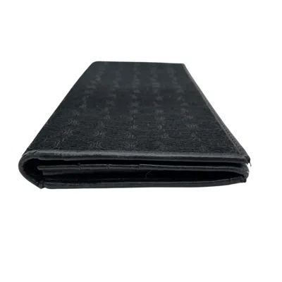 Pre-owned Gucci Black Canvas Leather Long Wallet (bi-fold) ()