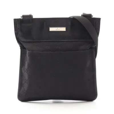Pre-owned Gucci Black Canvas Shoulder Bag ()