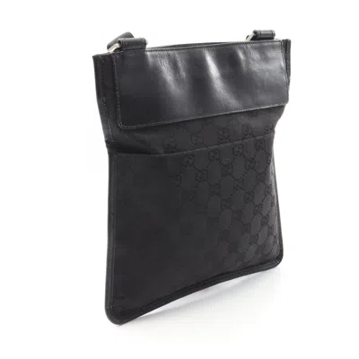 Pre-owned Gucci Black Canvas Shoulder Bag ()