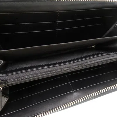 Pre-owned Gucci Black Leather Long Wallet (bi-fold) ()