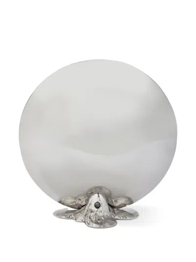 Polspotten Sculptural Candle Holder In Silver