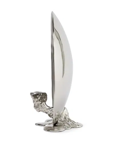 Polspotten Sculptural Candle Holder In Silver